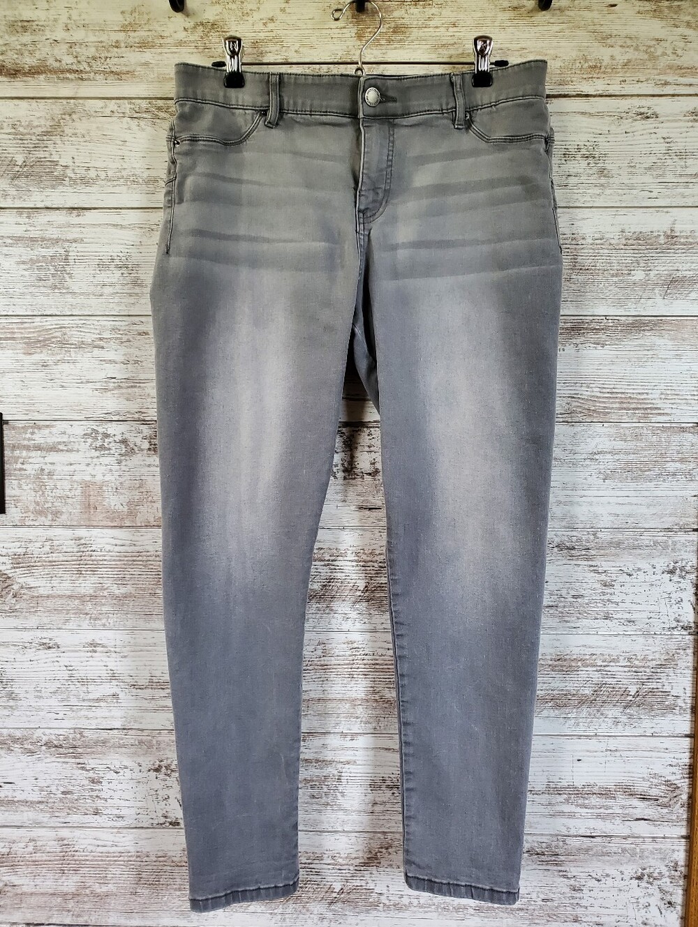 Juicy Couture Flaunt It Gray Stretch Skinny Jeans 14